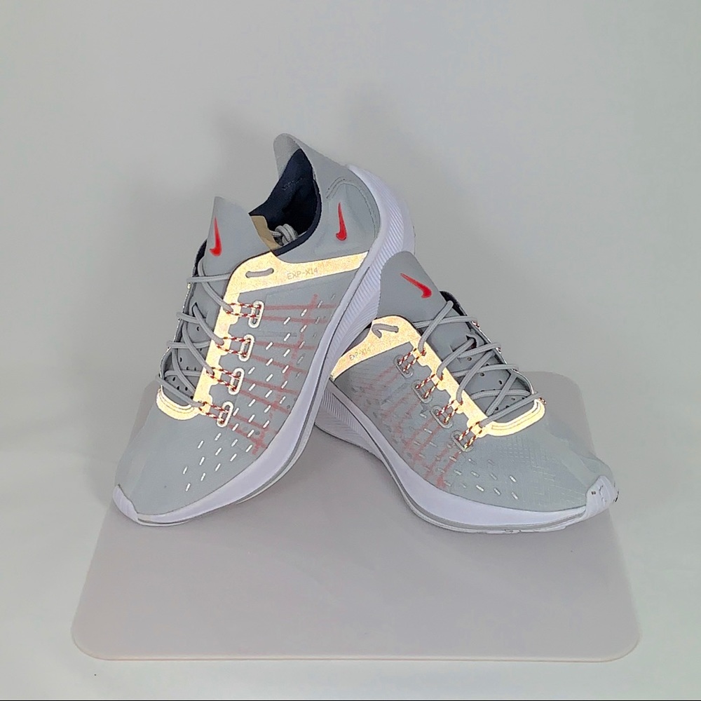 Nike EXP-X14 lifestyle Sneaker 🏃♀️💨Silver/Red - Picture 8 of 8